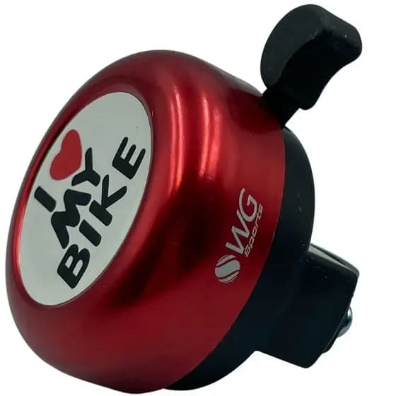 Campainha Alumínio Retrô Ciclismo Buzina Bicicleta Vermelho