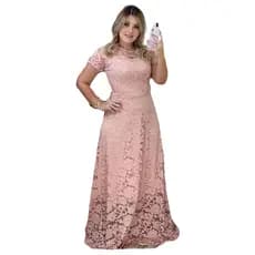 Vestido Longo Recorte  Casamento Civil , Madrinha , Moda Evangélica