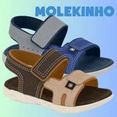Sandália Baby Molekinho Conforto Calce Fácil Antiderrapante | Lançamento! | Original Molekinho!