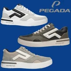 Sapatenis Pegada Masculino Em Couro Casual Elegante Moderno Confort | Lançamento! | Original Pegada!