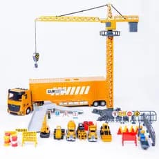 Brinquedo Caminhão Construção Guindastes e Acessórios