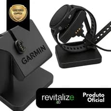Suporte Base Mesa Carregador para Relógio Garmin - Estação de Carregamento Compacta, Organiza o Cabo, Mantém o Smartwatc