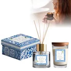 Kit Vela Aromática Premium Cera Perfumada Decorativa Para Presente Diversos Aromas Pote Com Tampa