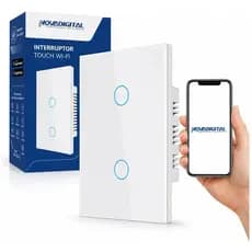 Interruptor Inteligente Wifi Touch 2 Teclas Novadigital