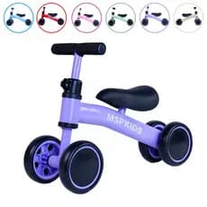 Bicicleta De Equilíbrio 4 Rodas Bebê Sem Pedal Infantil Quadro Metal