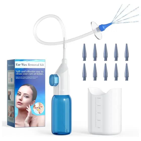 Remoção De Cera De Orelha , Ferramenta De Kit De Limpeza Sistema De Lavagem Manual Segura E Eficaz De Limpar A Embutida