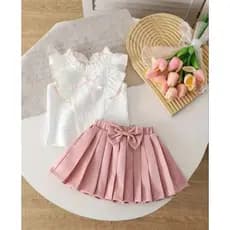 CONJUNTO INFANTIL LUXO MENINA/ CONJUNTO SAIA PLISSADA/ CONJUNTO FESTA INFANTIL