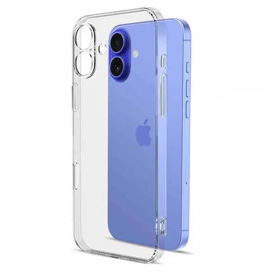 Ultra Fino Silicone Caso Macio Para iPhone 16 Pro Max Plus Cristalino Transparente Capa Completa Da Câmera Escudo 16pro 