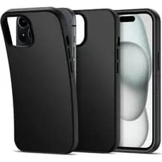 Capa TPU Macia De Silicone Fosco Para iPhone 16 15 14 Plus 16E 11 Pro XS Max X XR SE 2 3 7 8 Luxo Sólido Preto