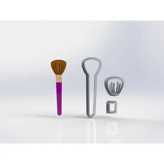 Cortador De Plástico Para Pasta Americana - Kit Maquiagem Modular