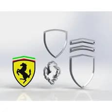 Cortador Escudo Da Ferrari Modular