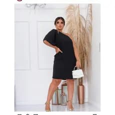 Vestido curto / Vestido Plus Size / Vestido uma manga só / Vestido Soltinho / Vestido Verão
