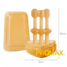 Escova De Dentes Kids Kit De Cabeça De Macia Para Recém-Nascidos 0-2 anos Cuidados Dentários Conjunto De silicone Bebês