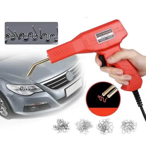 Pistola Solda Plástico Para-choque Farol Carro Grampo 220v Entrega rápida