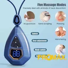 Massageador de pescoço com pingente de alívio de dor de calor pendurado design pulso elétrico massagem inteligente portátil massageador de pescoço