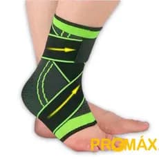 Tornozeleira Anti-Derrapante Ortopédica Ajustável Esportiva Proteção de Joelho com Strap Crossfit Verde