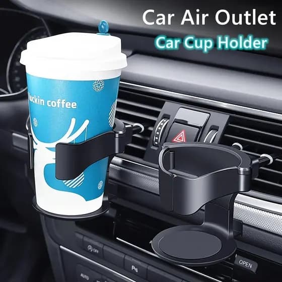 Novo Suporte Para Garrafa De Bebida Com Ventilador De Ar Carros Porta Café Organizador De Cabide De Água Cinzeiro De Bebidas