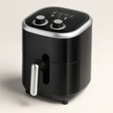 Air Fryer Fritadeira Elétrica Sem Óleo 3,5L 1200W 220V Preta Multiuso Cozinha Kaza+ Antiaderente