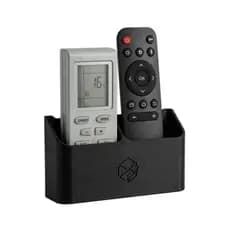 Suporte Parede Para 2 Controles Remotos Organizador Preto