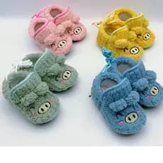 Pantufa fofa para bebês infantil Menor Que 6 Meses/Pantufa infantil para proteger menino e menina do frio