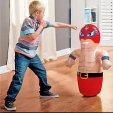 João Bobo Teimoso Inflavel Infantil lutador Mascarado - Intex VERMELHO