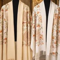 Cachecol Echarpe Bordado Feminino – Lenço Grosso Elegante Para Frio Intenso 2026