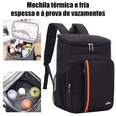 Mochila Térmica Impermeável Alta Capacidade Cooler – Piquenique Viagem Praia Quente e Frio Envio 24h