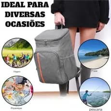 Mochila Térmica Impermeável – Cooler Portátil Piquenique, Viagens, Praia Camping - Quente e Frio
