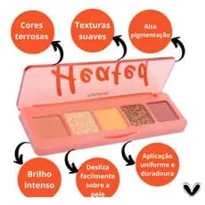 Paleta de Sombras Heated HB F534 - Ruby Rose