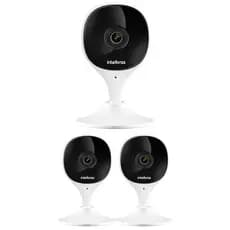 Kit 3 Câmeras Wi-Fi Inteligente Com Alarme e Armazenamento em Nuvem iMX C Intelbras