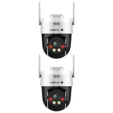 Kit 2 Câmera IP Mini Speed Dome 3 Megapixels Wi-Fi 30m Com Áudio VIPW1300 MINI SD Intelbras