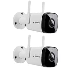Kit 2 Câmeras IP Wi-Fi 4 Megapixels 30m com Áudio VIPW 1430 B Intelbras