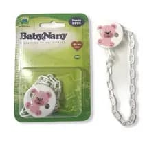 Prendedor De Chupeta Correntinha Universal  Rosa - Baby Nany