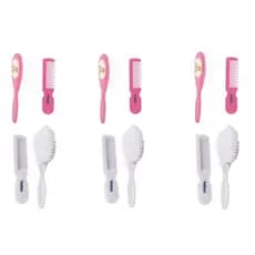 Kit 100 pentes e escovas para menina