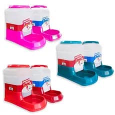 Kit Bebedouro Comedouro Automatico Cachorro Gato Prático 3 litros - Alvorada