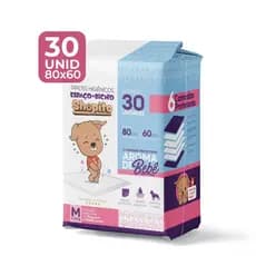 Tapete Higiênico Espaço De Bicho Shopito Oficial Aroma De Bebê 30 Unidades 60x80cm