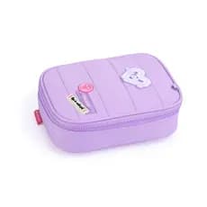 Estojo Box Feminino Escolar com Divisória Organizador Grande