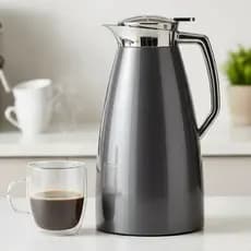 Garrafa Térmica Café 1 Litro Emsa Plaza Carbono Com Tecnologia Aroma Diamond