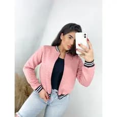 Jaqueta Bomber Com Zíper Casaco De Frio Blusa Feminino Matelessê Inverno Feminina Roupas femininas