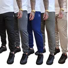 Kit 5 Calças Jogger Moletinho Slim