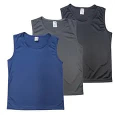 Kit 3 Regatas Infantis Dry Fit Menino Verao