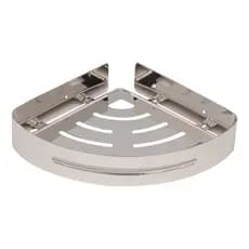Suporte shampoo de canto parede banheiro Aço inox Cromado