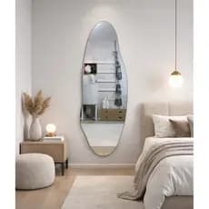 Espelho Orgânico 115 x 40 cm Decoração Lapidado Extra Grande