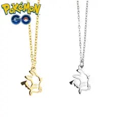 Pokemon Anime Figura Colar Pikachu Metal Kawaii Pingente Acessórios De Desenho Animado Feminino Brinquedos Femininos Presentes