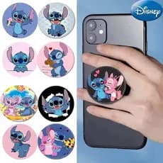 Disney Lilo & Stitch Suporte Móvel Casos De Telefone Acessórios Ponto Dobrável Do Desktop Aperto Tok Celular Presentes