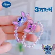 Anime Disney Stitch Bonecas Pulseira Ponto Dos Desenhos Animados Frisado Meninas Acessórios Crianças Brinquedos Cosplay