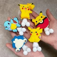 Pokemon Pikachu Crianças Bonito Escova De Dentes Titular Anime Figura Dos Desenhos Animados Prateleira Montada Na Parede