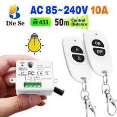 Interruptor de controle remoto sem fio RF 433 MHz AC 110V 220V 240V Módulo de relé para luz,LED e eletrodomésticos