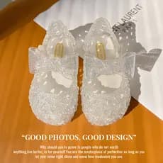 Sandálias de princesa para meninas ocas antiderrapantes sapatos de praia infantis sapatos de ninho de pássaro