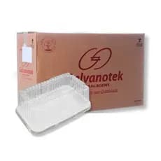 150 Embalagens para Fatia de Bolo G 62M Galvanotek - Base Branca Média